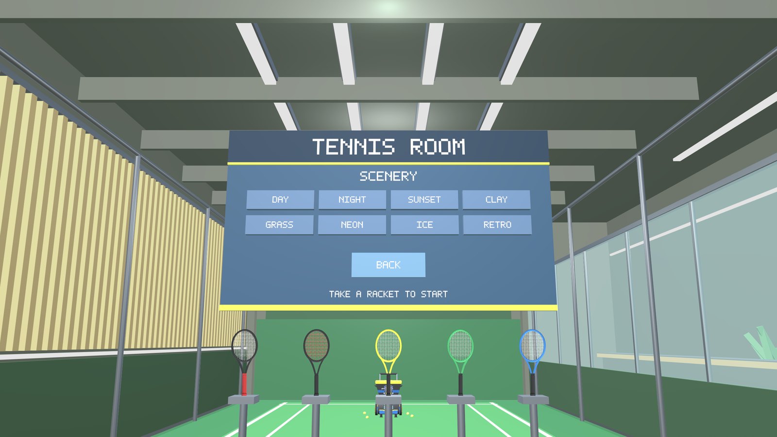 Eight court styles to choose from