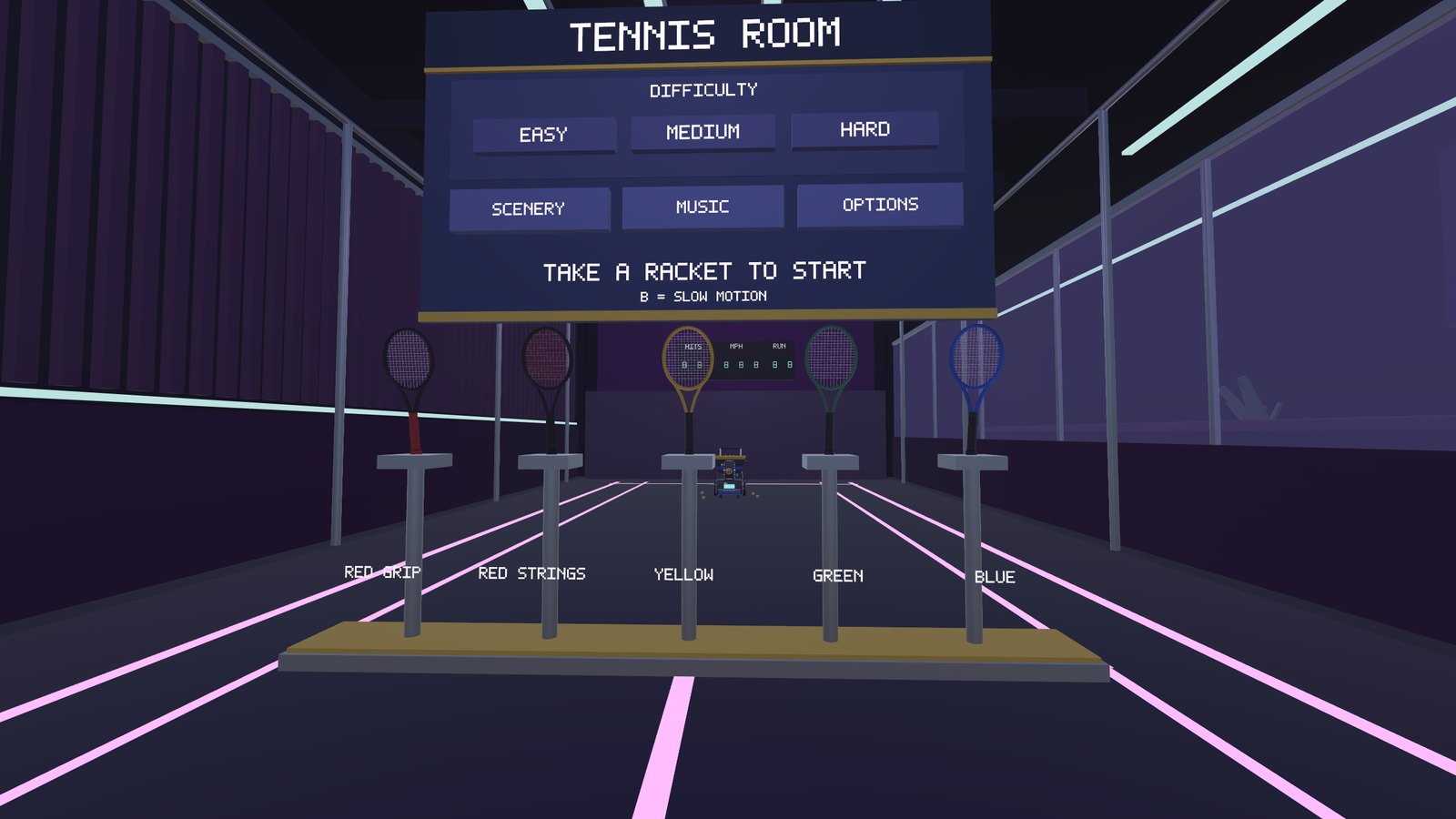 The neon court